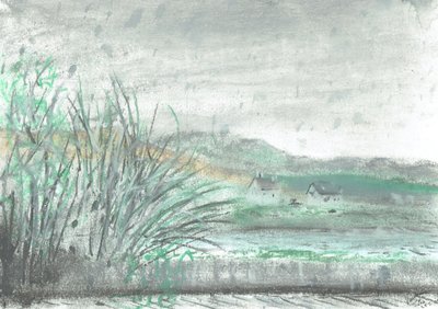 Isle of Jura in Downpour, 2005 by Vincent Alexander Booth